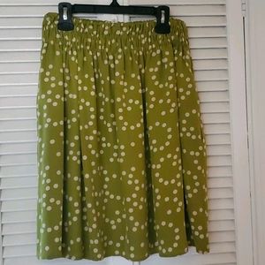 Corey Lynn Calter Green Polka Dot Skirt